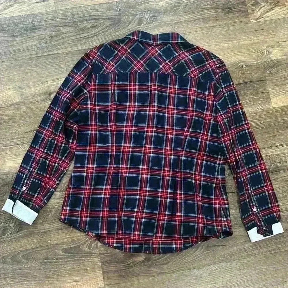 Brooks Brothers Woman’s Size 12 Multicolor Plaid Button Up Shirt - Picture 5 of 12